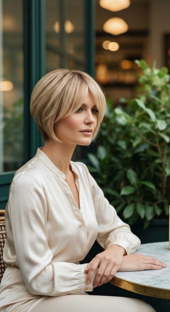 Feathered Pixie with Side-Swept Fringe