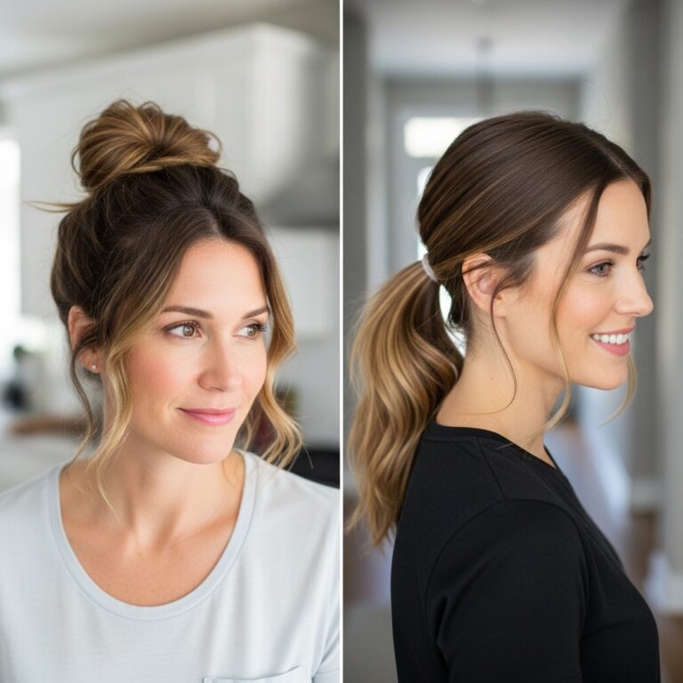 Low-Maintenance Mom Hairstyles for School Mornings