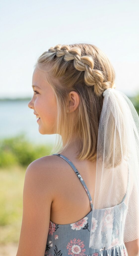 Braided Pony Veil