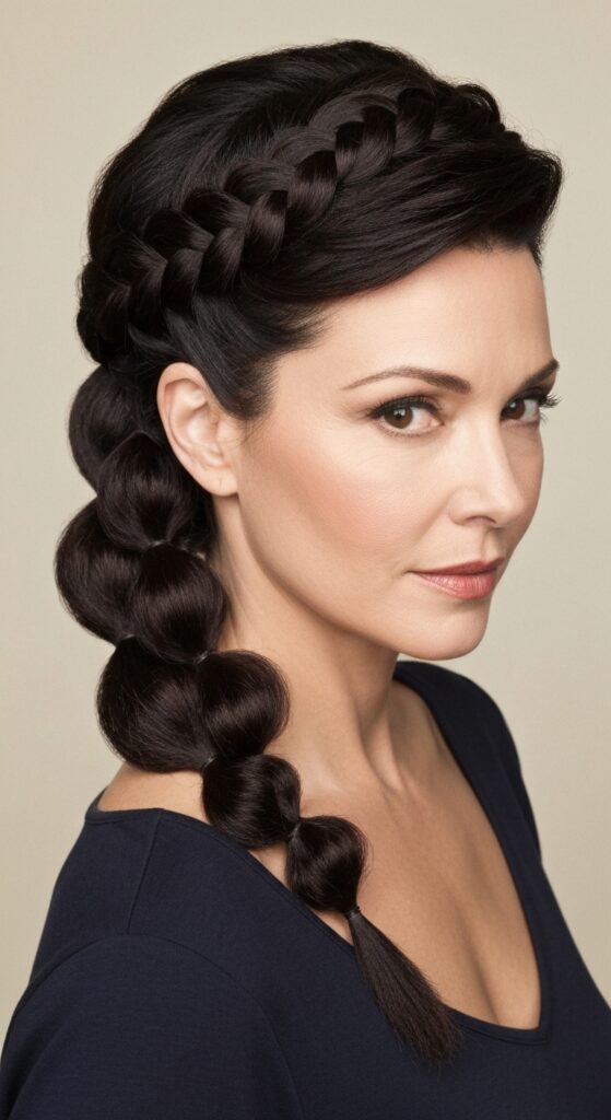 Bubble Braid Half-Up
