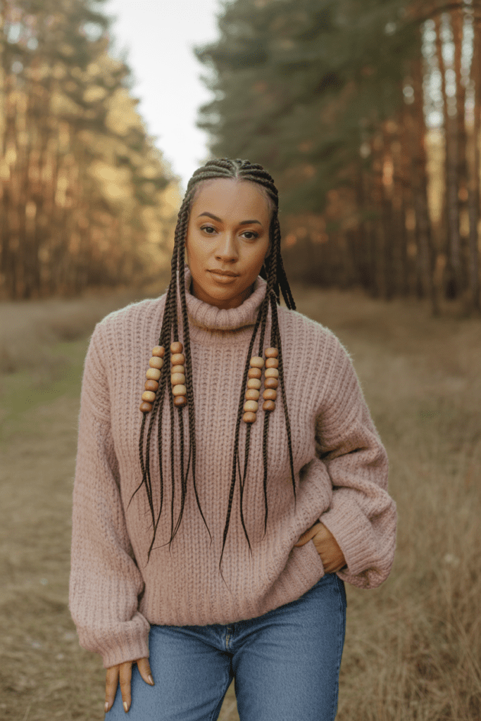 Cornrows with Beads