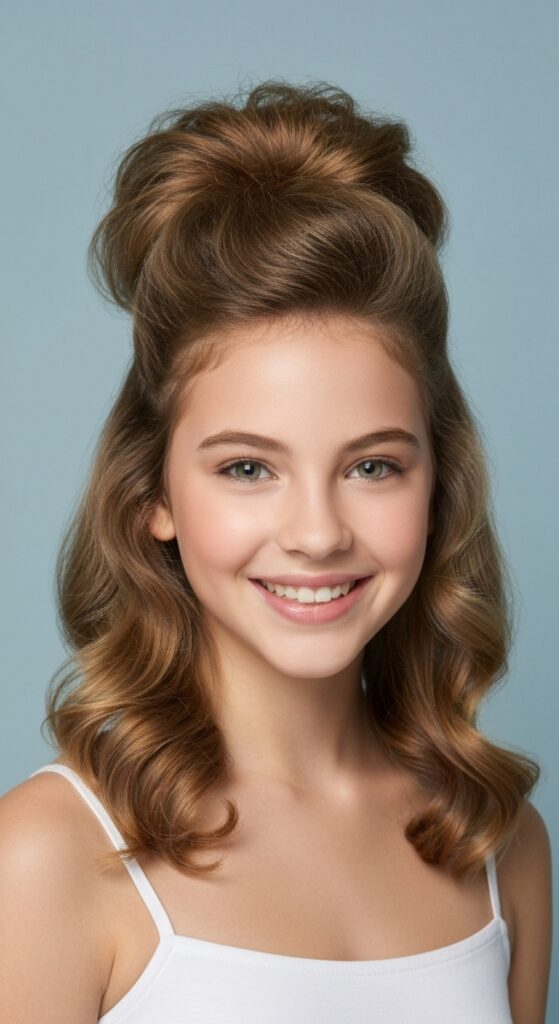 Curly Puff Half-Up