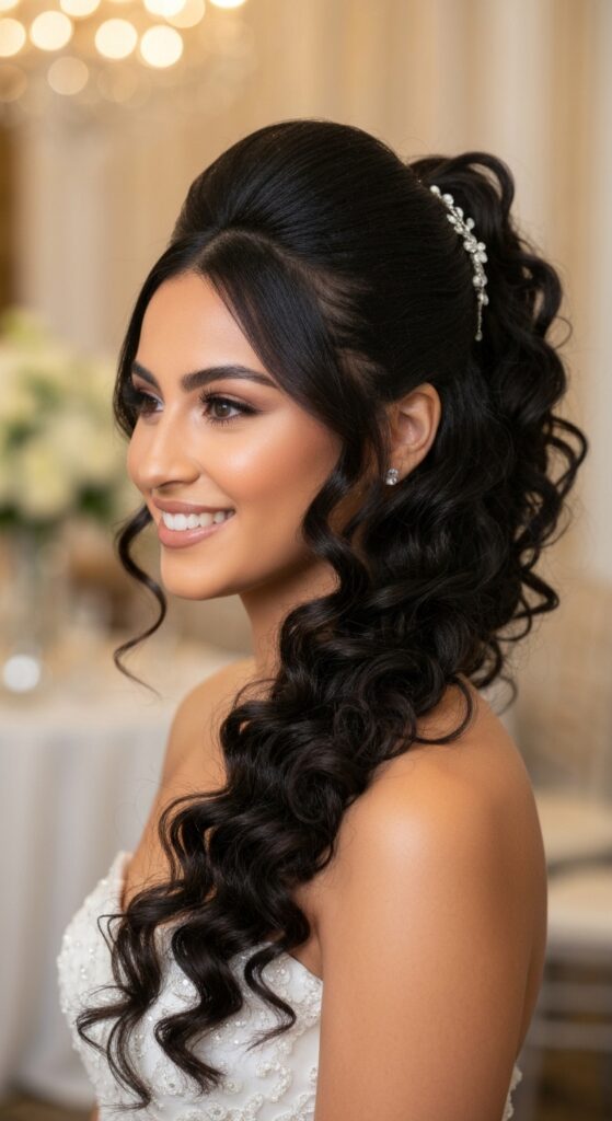 Half-Up For Natural Curls