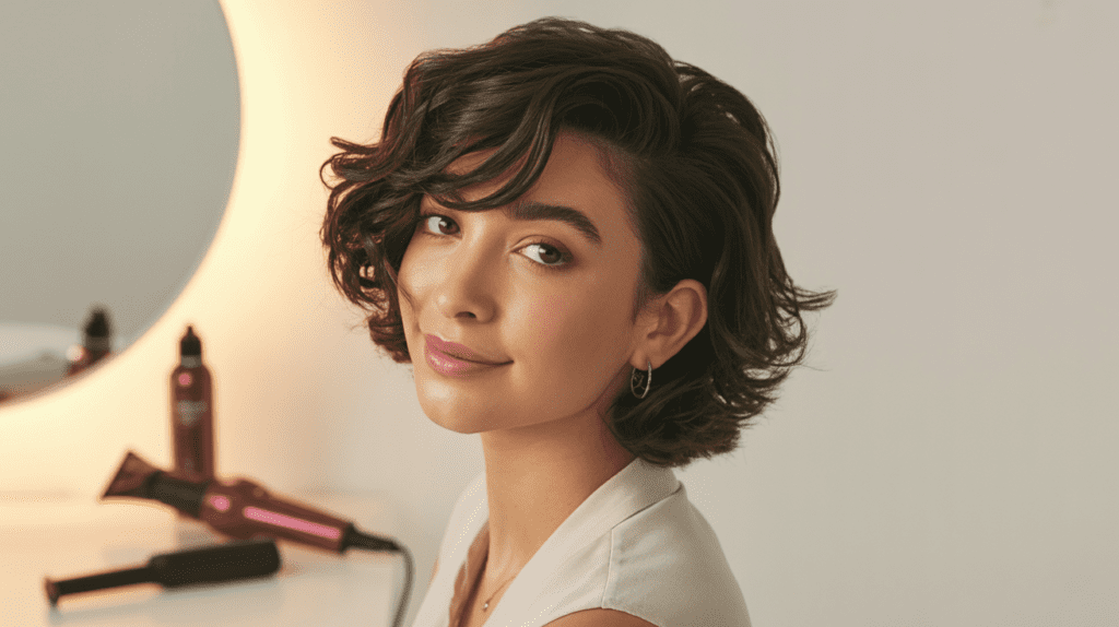How to Style Short Hair with Curls
