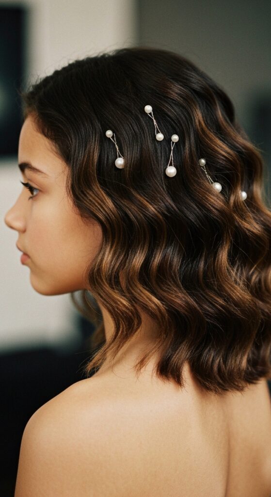 Mermaid Waves + Pearl Pins