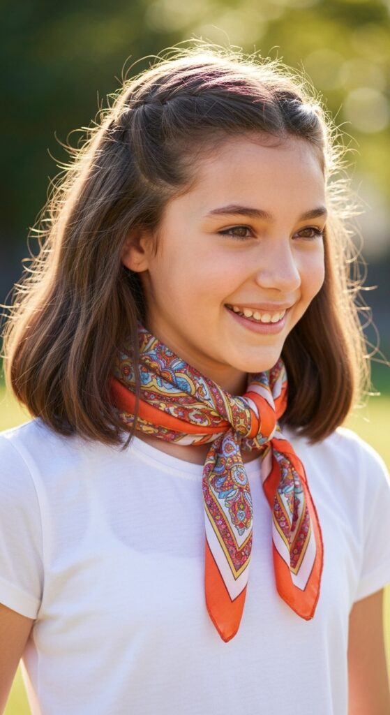 Scarf Half-Up