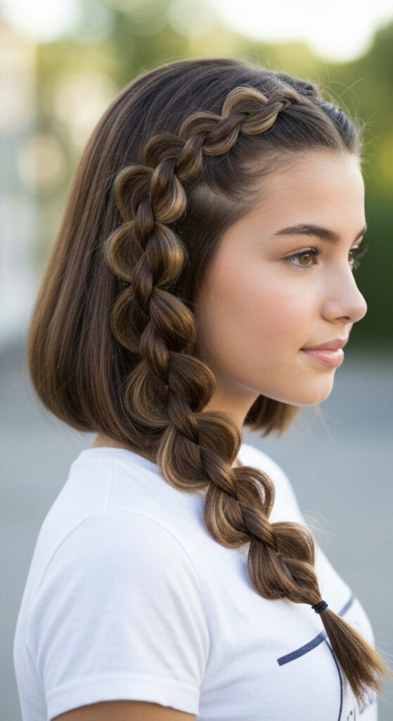 Waterfall Accent Braid